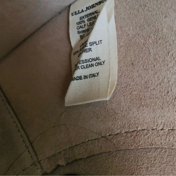 Ulla Johnson Mira Half Moon Leather Shoulder Bag/Tote in Sand - Picture 11 of 13